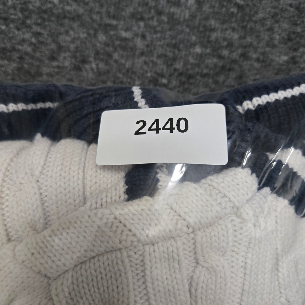 Helly Hansen Cable Knit Sweater Women Large Cricket Tennis Preppy Nautical Ivy - Picture 8 of 8
